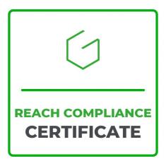 REACH compliance certificate logo