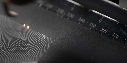 Laser tables vector lines engraving