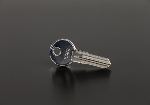 Key engraved with dot peen marking machine