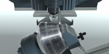 Metal engraving machine used on cylindrical items