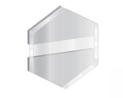 Hexagon preview- mirror acrylic